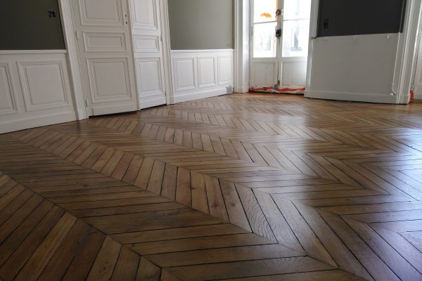 Rénovation Parquet chêne Point de Hongrie